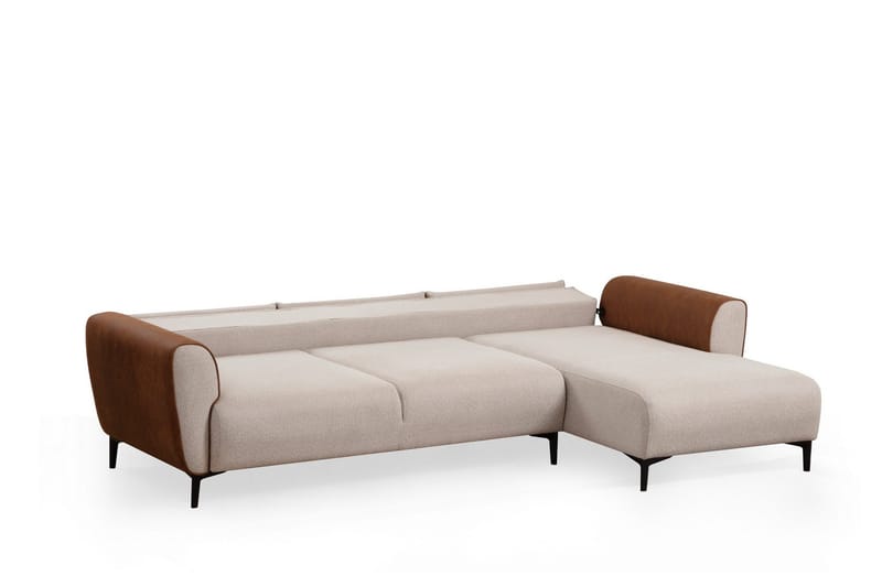 Rebelo Bäddsoffa med divan - Beige - Möbler - Soffa - Bäddsoffa - Bäddsoffa divan