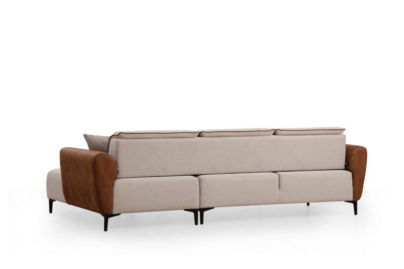 Rebelo Bäddsoffa med divan - Beige - Möbler - Soffa - Bäddsoffa - Bäddsoffa divan