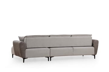 Rebelo Bäddsoffa med divan - Grå - Möbler - Soffa - Bäddsoffa - Bäddsoffa divan