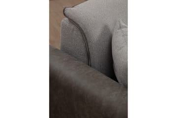 Rebelo Bäddsoffa med divan - Grå - Möbler - Soffa - Bäddsoffa - Bäddsoffa divan