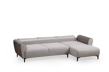 Rebelo Bäddsoffa med divan - Grå - Möbler - Soffa - Bäddsoffa - Bäddsoffa divan