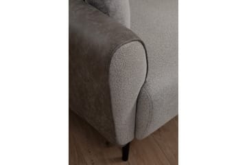 Rebelo Bäddsoffa med divan - Grå - Möbler - Soffa - Bäddsoffa - Bäddsoffa divan