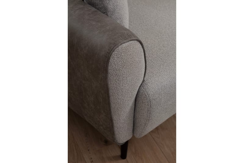 Rebelo Bäddsoffa med divan - Grå - Möbler - Soffa - Bäddsoffa - Bäddsoffa divan