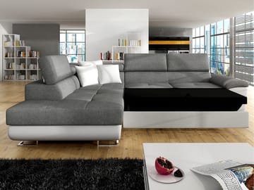 Reginia 4-sits Bäddsoffa med Schäslong och förvaring - Möbler - Soffa - Bäddsoffa - Hörnbäddsoffa