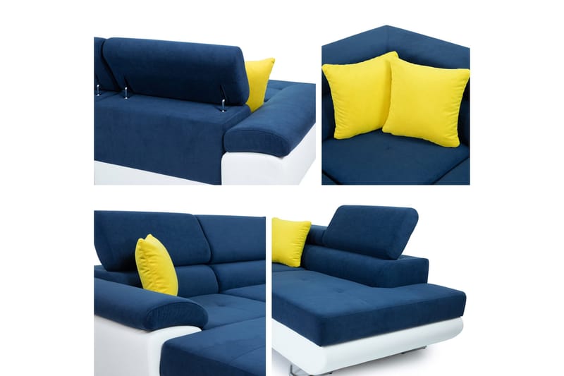 Reginia Bäddsoffa m. Divan och Schäslong 4-sits - Grön - Möbler - Soffa - Bäddsoffa - Bäddsoffa divan