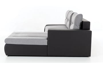 Rodeche 3-sits Bäddsoffa m. Divan med Förvaring - Ljusgrå - Möbler - Soffa - Bäddsoffa - Bäddsoffa divan