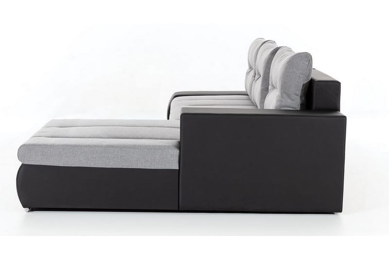 Rodeche 3-sits Bäddsoffa m. Divan med Förvaring - Ljusgrå - Möbler - Soffa - Bäddsoffa - Bäddsoffa divan