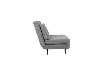 Sängsoffa Mallory Antracit, Linnetyg/Metall/Trä - Antracit, Linnetyg/Metall/Trä - Möbler - Soffa - Bäddsoffa - 2 sits bäddsoffa