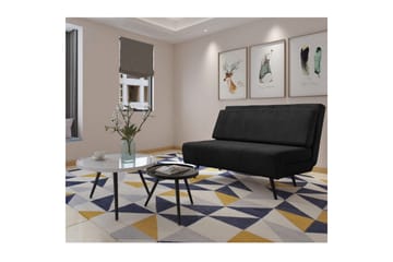 Sängsoffa Mallory Antracit, Manchester/Metall/Trä - Antracit, Manchester/Metall/Trä - Möbler - Soffa - Bäddsoffa - 2 sits bäddsoffa