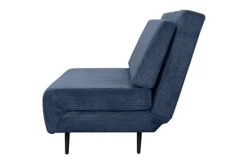 Sängsoffa Mallory Blå, Manchester/Metall/Trä - Blå, Manchester/Metall/Trä - Möbler - Soffa - Bäddsoffa - 2 sits bäddsoffa