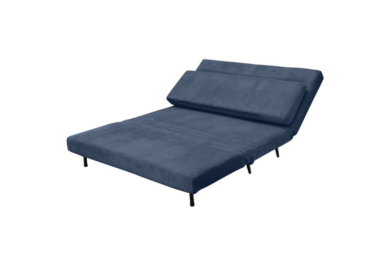 Sängsoffa Mallory Blå, Manchester/Metall/Trä - Blå, Manchester/Metall/Trä - Möbler - Soffa - Bäddsoffa - 2 sits bäddsoffa