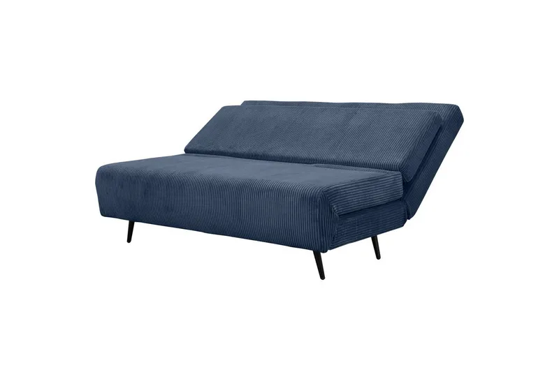Sängsoffa Mallory Blå, Manchester/Metall/Trä - Blå, Manchester/Metall/Trä - Möbler - Soffa - Bäddsoffa - 2 sits bäddsoffa