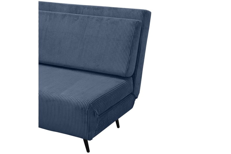 Sängsoffa Mallory Blå, Manchester/Metall/Trä - Blå, Manchester/Metall/Trä - Möbler - Soffa - Bäddsoffa - 2 sits bäddsoffa