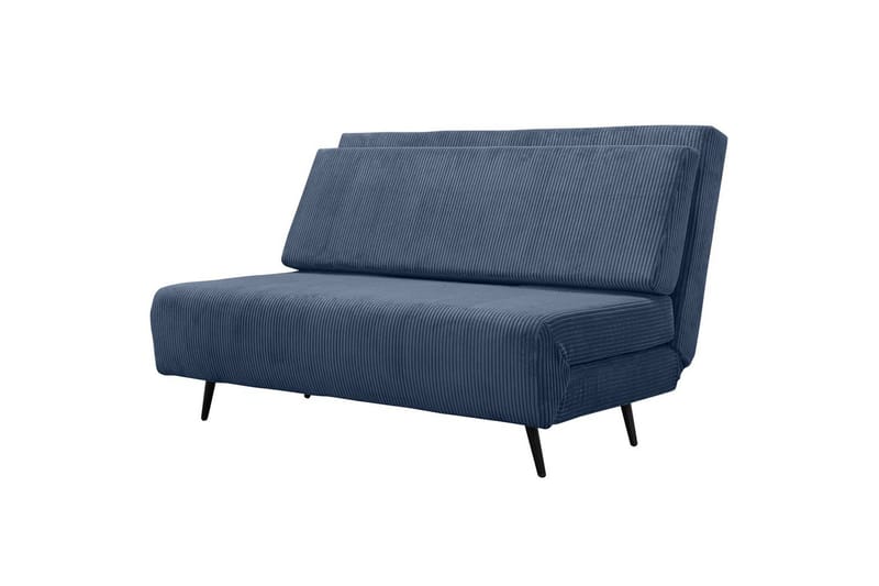 Sängsoffa Mallory Blå, Manchester/Metall/Trä - Blå, Manchester/Metall/Trä - Möbler - Soffa - Bäddsoffa - 2 sits bäddsoffa