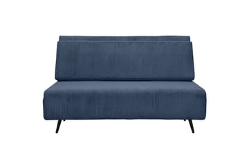 Sängsoffa Mallory Blå, Manchester/Metall/Trä - Blå, Manchester/Metall/Trä - Möbler - Soffa - Bäddsoffa - 2 sits bäddsoffa