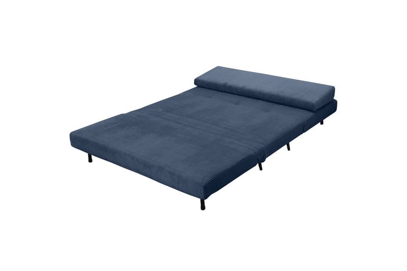 Sängsoffa Mallory Blå, Manchester/Metall/Trä - Blå, Manchester/Metall/Trä - Möbler - Soffa - Bäddsoffa - 2 sits bäddsoffa