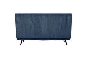 Sängsoffa Mallory Blå, Manchester/Metall/Trä - Blå, Manchester/Metall/Trä - Möbler - Soffa - Bäddsoffa - 2 sits bäddsoffa