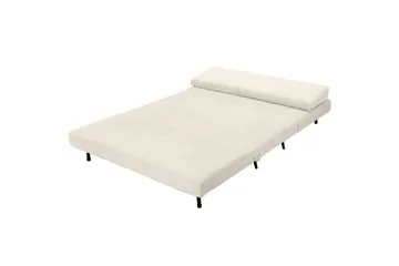 Sängsoffa Mallory Kräm, Manchester/Metall/Trä - Kräm, Manchester/Metall/Trä - Möbler - Soffa - Bäddsoffa - 2 sits bäddsoffa