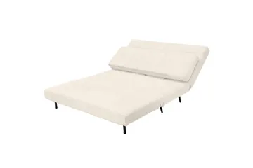 Sängsoffa Mallory Kräm, Manchester/Metall/Trä - Kräm, Manchester/Metall/Trä - Möbler - Soffa - Bäddsoffa - 2 sits bäddsoffa