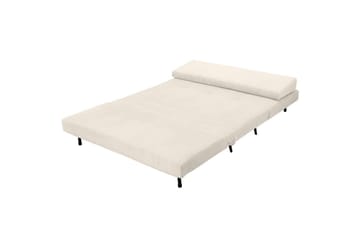 Sängsoffa Mallory Kräm, Manchester/Metall/Trä - Kräm, Manchester/Metall/Trä - Möbler - Soffa - Bäddsoffa - 2 sits bäddsoffa
