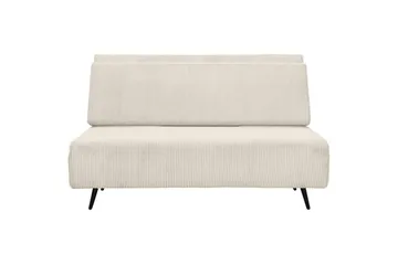 Sängsoffa Mallory Kräm, Manchester/Metall/Trä - Kräm, Manchester/Metall/Trä - Möbler - Soffa - Bäddsoffa - 2 sits bäddsoffa