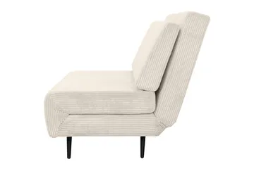 Sängsoffa Mallory Kräm, Manchester/Metall/Trä - Kräm, Manchester/Metall/Trä - Möbler - Soffa - Bäddsoffa - 2 sits bäddsoffa