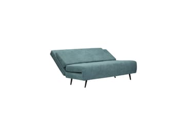 Sängsoffa Mallory Ljus Petroleum, Linnetyg/Metall/Trä - Ljus Petroleum, Linnetyg/Metall/Trä - Möbler - Soffa - Bäddsoffa - 2 sits bäddsoffa