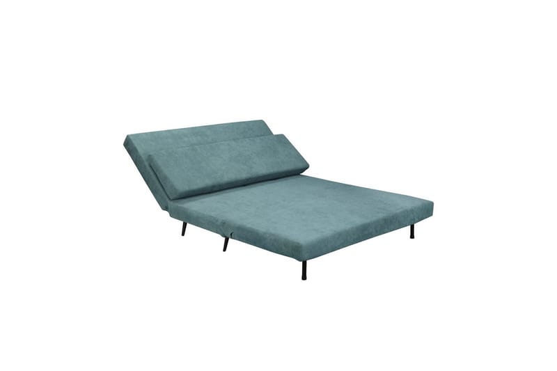 Sängsoffa Mallory Ljus Petroleum, Linnetyg/Metall/Trä - Ljus Petroleum, Linnetyg/Metall/Trä - Möbler - Soffa - Bäddsoffa - 2 sits bäddsoffa