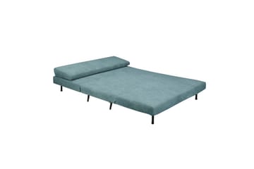 Sängsoffa Mallory Ljus Petroleum, Linnetyg/Metall/Trä - Ljus Petroleum, Linnetyg/Metall/Trä - Möbler - Soffa - Bäddsoffa - 2 sits bäddsoffa