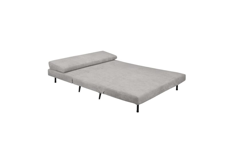 Sängsoffa Mallory Ljusgrå, Linnetyg/Metall/Trä - Ljusgrå, Linnetyg/Metall/Trä - Möbler - Soffa - Bäddsoffa - 2 sits bäddsoffa
