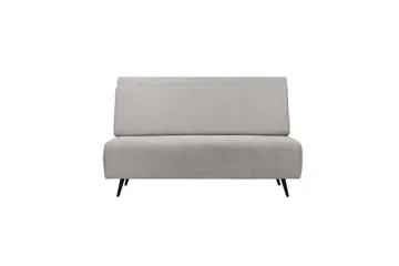 Sängsoffa Mallory Ljusgrå, Linnetyg/Metall/Trä - Ljusgrå, Linnetyg/Metall/Trä - Möbler - Soffa - Bäddsoffa - 2 sits bäddsoffa