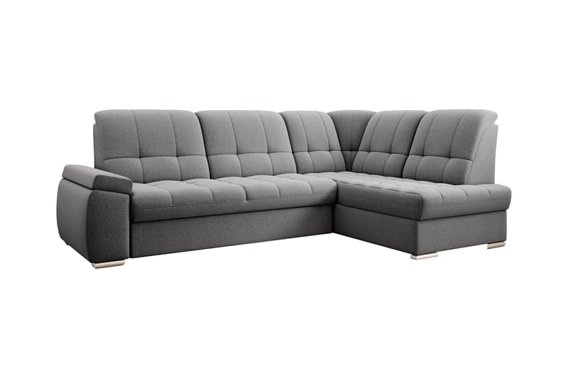 Sajana Bäddsoffa m. Schäslong 3-sits - Grå - Möbler - Soffa - Bäddsoffa - Bäddsoffa längsbäddad