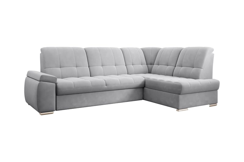 Sajana Bäddsoffa m. Schäslong 3-sits - Grå - Möbler - Soffa - Bäddsoffa - Bäddsoffa längsbäddad