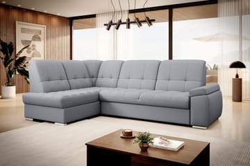 Sajana Bäddsoffa m. Schäslong 3-sits - Grå - Möbler - Soffa - Bäddsoffa - Bäddsoffa längsbäddad