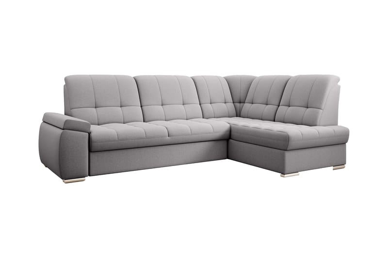 Sajana Bäddsoffa m. Schäslong 3-sits - Grå - Möbler - Soffa - Bäddsoffa - Bäddsoffa längsbäddad