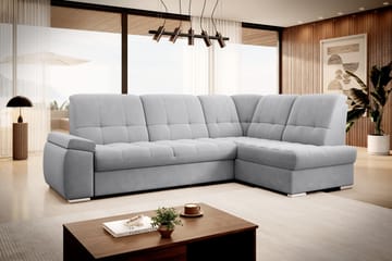 Sajana Bäddsoffa m. Schäslong 3-sits - Grå - Möbler - Soffa - Bäddsoffa - Bäddsoffa längsbäddad