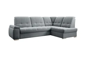 Sajana Bäddsoffa m. Schäslong 3-sits - Grå - Möbler - Soffa - Bäddsoffa - Bäddsoffa längsbäddad