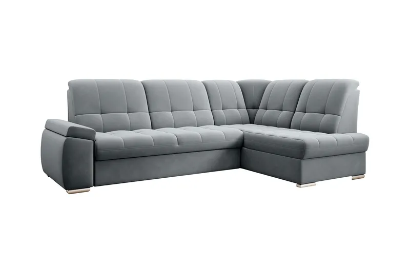 Sajana Bäddsoffa m. Schäslong 3-sits - Grå - Möbler - Soffa - Bäddsoffa - Bäddsoffa längsbäddad
