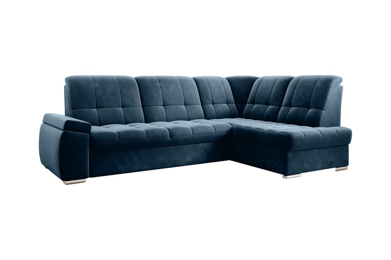 Sajana Bäddsoffa m. Schäslong 3-sits, Mörkblå