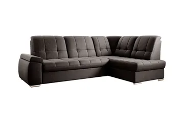 Sajana Bäddsoffa m. Schäslong 3-sits - Mörkbrun - Möbler - Soffa - Bäddsoffa - Bäddsoffa längsbäddad