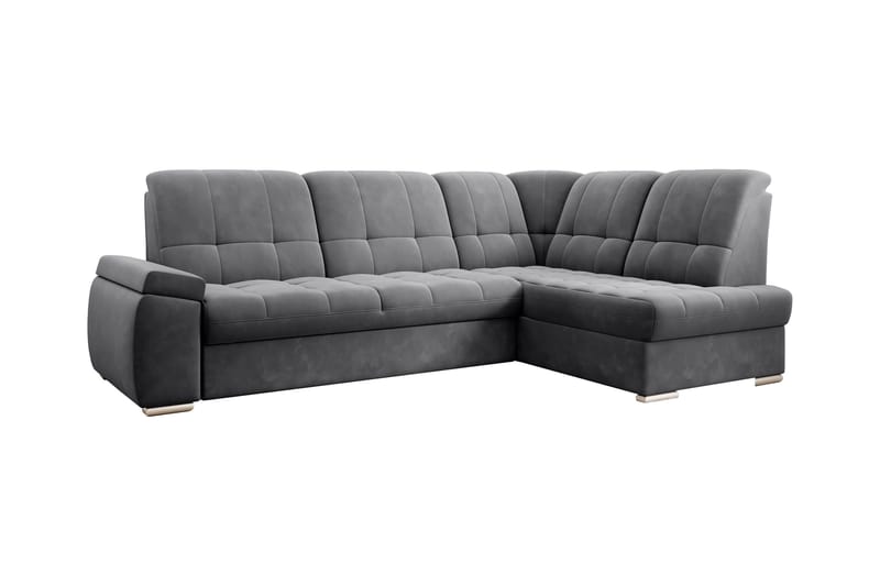 Sajana Bäddsoffa m. Schäslong 3-sits, Mörkgrå