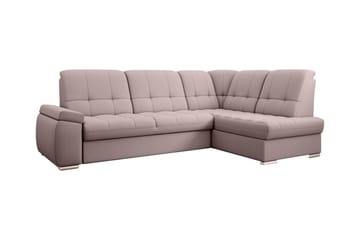 Sajana Bäddsoffa m. Schäslong 3-sits - Rosa - Möbler - Soffa - Bäddsoffa - Bäddsoffa längsbäddad