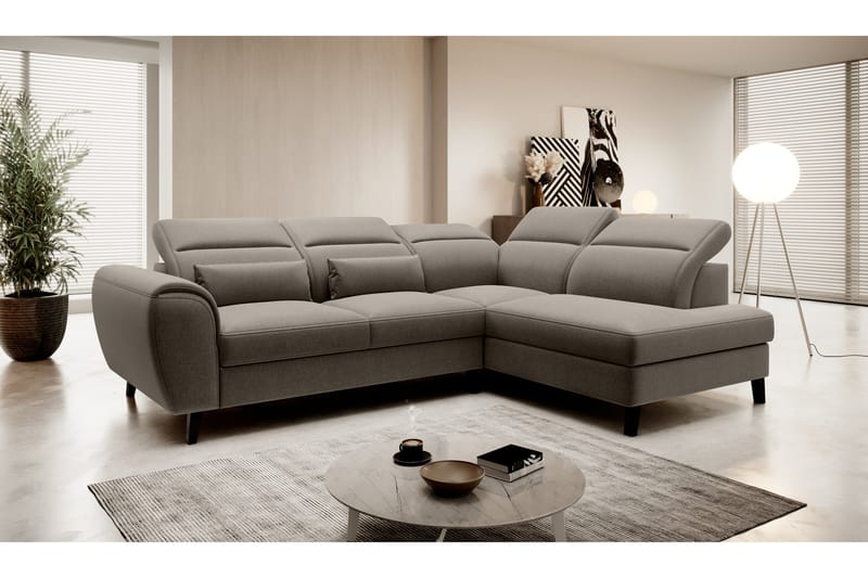 Sajda Bäddsoffa m. Schäslong 3-sits - Beige - Möbler - Soffa - Bäddsoffa - Bäddsoffa längsbäddad