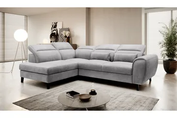 Sajda Bäddsoffa m. Schäslong 3-sits - Grå - Möbler - Soffa - Bäddsoffa - Bäddsoffa längsbäddad