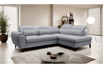 Sajda Bäddsoffa m. Schäslong 3-sits - Grå - Möbler - Soffa - Bäddsoffa - Bäddsoffa längsbäddad