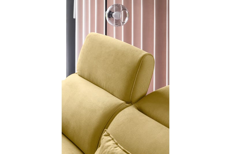 Sajda Bäddsoffa m. Schäslong 3-sits - Gul - Möbler - Soffa - Bäddsoffa - Bäddsoffa längsbäddad