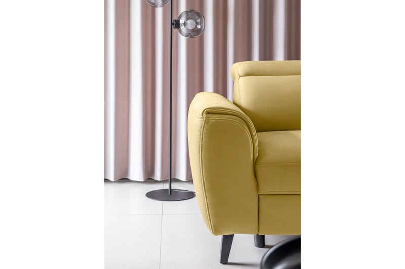 Sajda Bäddsoffa m. Schäslong 3-sits - Gul - Möbler - Soffa - Bäddsoffa - Bäddsoffa längsbäddad