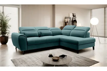 Sajda Bäddsoffa m. Schäslong 3-sits - Mörkgrön - Möbler - Soffa - Bäddsoffa - Bäddsoffa längsbäddad
