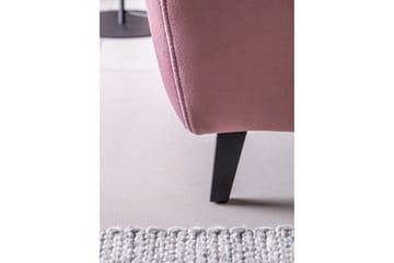 Sajda Bäddsoffa m. Schäslong 3-sits - Rosa - Möbler - Soffa - Bäddsoffa - Bäddsoffa längsbäddad