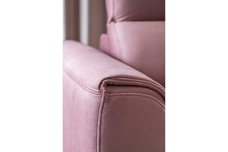 Sajda Bäddsoffa m. Schäslong 3-sits - Rosa - Möbler - Soffa - Bäddsoffa - Bäddsoffa längsbäddad
